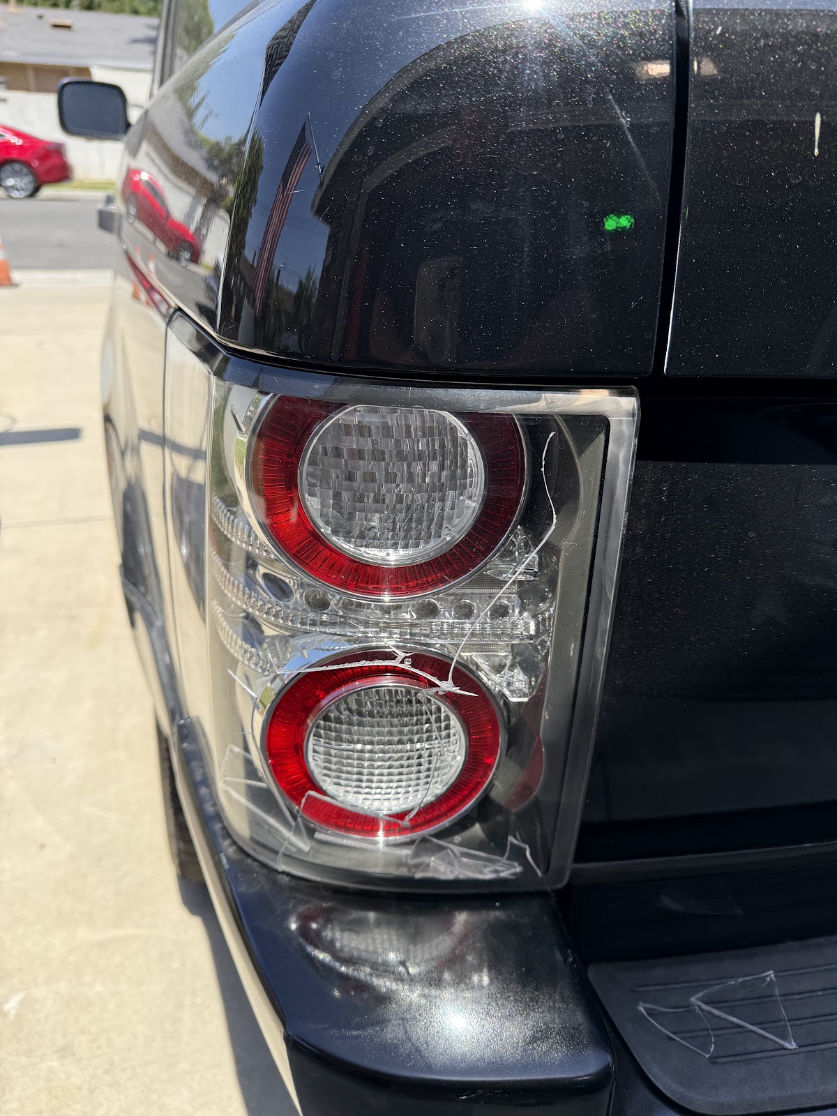Close up of a vehicle at Galaxy Automotive after service